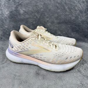 Women's 9.5‎ Brooks Glycerin 20 Running Shoe Snow White Blush Cosmic Sky Workout